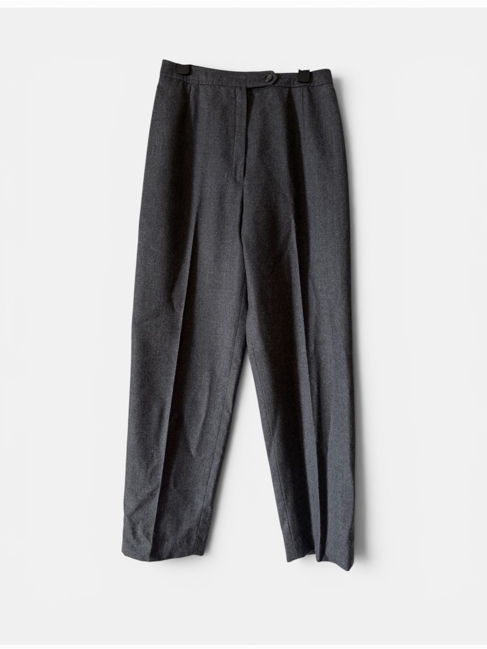 Charter Club Petites 100% Wool Gray Trousers Sz 6P Fits 2-4 High Waist Vintage